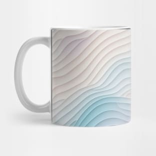 Pattern Flat Illustration Bright Isometric Pastel Colored Waves Mug